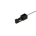 Accessory for LED Track 24V tracks - end position feed with screw terminal clamps, black