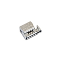 Accessory for LED Track 24V tracks - 24V low voltage adaptor, with 2x LED 24V-female plugs, anodised alu