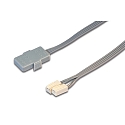 Tilbeh�r til 24V str�mskinne Flat Track - Medium feeder, 250cm Kabel, med 2x LED-24 stik, gr�
