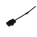 Tilbeh�r til 24V str�mskinne Flat Track - Medium feeder, 250cm Kabel, med 2x LED-24 stik, sort
