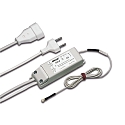 Touch-switch 400W EBS 4 D with 100cm Euro plug + 30cm Euro coupling, incl. sensor line 200cm, with ring eyelet M4