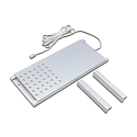 Flat LED Under-cabinet luminaire LED L-Pad, with LED 24 connection, CRi >90, dimmable, 7.5W 3000K 480lm 110�, alu anodised