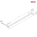 Hera Flat LED Under-cabinet luminaire LED Top-Stick FMK with indirect share, IP20, CRi> 95, LED 24 connection, 60cm, 10.9W 3000K
