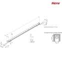 Hera Rotatable, round LED Surface luminaire LED PIPE, 1.4cm, 121cm, 30W 4000K