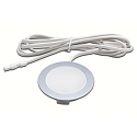 HV LED Overfladelampe FR 68-LED, Inbygning / Overflade montering, IP20, 230V HVLCS, 3W 3000K 200lm 110�, Chrom matt