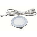 HV LED Indbygningsspot FR 78-LED med overfladelys, IP20, 230V HVLCS, 3W 3000K 200lm 110�, Chrom matt