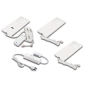 Set of 3 LED Under-cabinet luminaire LED Slim-Pad F, IP20, with IR Dimmer + transformer LED 24 / 30W, 5W 4000K, white