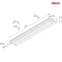 Hera St af 3 LED Glas-Line + LED Transformer LED-24 / 30W, je 3.8W 3000K 240lm 110