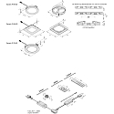Hera S�t af 3 LED Indbygningsspot Dynamic FR 78-LED 4W, rustfrit st�l look, 24V DC, inkl. Transformer 15W