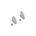 S�t af 2 Endekappe til LED Hj�rneprofil 19mm, med fastg�relsesskruer, anodiseret aluminium