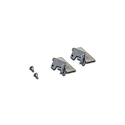 S�t af 2 Endekappe til LED Indfr�set profil A, 24mm, med fastg�relsesskruer, anodiseret aluminium
