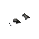 S�t af 2 Endekappe til LED Indfr�set profil A, 24mm, med fastg�relsesskruer, sort