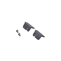 2pc. set of end cap for LED milling mount profile I, 24mm, with fastening screws, anodised alu