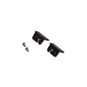 S�t af 2 Endekappe til LED Indfr�set profil I, 24mm, med fastg�relsesskruer, sort