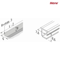 Hera LED Frset profil 8/8 mm til LED Strip 4mm
