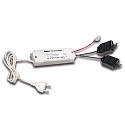 Transformer LED 350/2x 9W DIM 2 x 3-fold, distributor + je 2 short circuit  plug