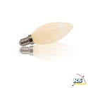 HEITRONIC LED Lamp E14, C35, 4W, Filament imitation, matt glass bulb, warm white, flickerfree