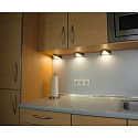 HEITRONIC LED Underbygningenspot GENUA s�t med 3, 3x2W, 120�, 3000K, 270lm, IP20, ikke d�mpbar, rustfrit st�l