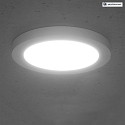 HEITRONIC LED Indbygningslampe SELESTO, 12W 3000-6000K 800lm 116, Clip-on System, dmpbar, hvid
