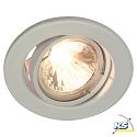 HEITRONIC Heitronic Recessed spot max. 50W with aluminum reflector, swiveling, white