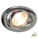 HEITRONIC Heitronic Recessed spot max. 50W with aluminum reflector, swiveling, chrome