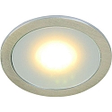 HEITRONIC LED Indbygningsspot AR45-LED, 3W, 110�, 3000K, 165lm, IP44, rustfrit st�l