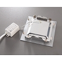 HEITRONIC LED Indbygningslampe NIZZA Panel, IP20, FIRKANTET, 10.7cm, 3.5W 2700K 95lm 120�, s�lv