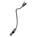 HEITRONIC LED L�selampe BERTA, 15W, 3000K, 65lm, IP20, Flex arm, s�lv