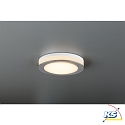 HEITRONIC LED Recessed Downlight AURORA with light ring, IP44,  8cm, 6W 3000K 450lm, silver