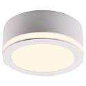 LED Overflade downlight AURORA med sidelysring, IP44, � 9,5cm, 10W 3000K 830lm, hvid