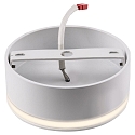 HEITRONIC LED Overflade downlight AURORA med sidelysring, IP44, � 9,5cm, 10W 3000K 830lm, hvid