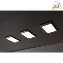 HEITRONIC LED Under cabinet luminaire SASKIA, set of 3, 18W, 3000K, 810lm, IP20, silver