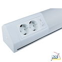 Cabinet luminaire BONN, LED, warm white, with 2 sockets, 20W