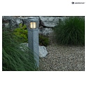 HEITRONIC Udendrs Standerlampe LA MER, E27 maks. 20W, granit / rustfrit stl, seewasserbestndig, 70cm