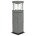 HEITRONIC Udend�rs Standerlampe LA MER, E27 maks. 20W, granit / rustfrit st�l, seewasserbest�ndig, 40cm