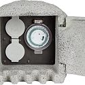 HEITRONIC Heitronic Power distributor PIEDRA 2-fold with timer