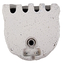 HEITRONIC Energidistribut�r PIEDRA, 4-fold, med direkte forbindelse, 250V/16A, maks. 3680A, IP44, gr�