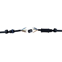 HEITRONIC Cable connector 5 pin cable bushing  8-14mm (M25) for connecting supply lines made of PVC, silicone or rubber