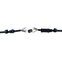 HEITRONIC Cable connector 5 pin cable bushing  8-14mm (M25) for connecting supply lines made of PVC, silicone or rubber