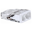 HEITRONIC Wagoklemme Compact 100 stk, 2x0,5-2,5 mm�, gennemsigtig/hvid