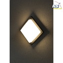 HEITRONIC LED Wall / Ceiling luminaire MAKIRA Outdoor luminaire, 8W, 3000K, 480lm, IP54, anthracite 