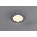 HEITRONIC LED Panel LYON Indbygningslampe, rund, 120mm, 6W, 3000K, 360lm, IP20, d�mpbar, s�lv