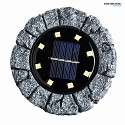 HEITRONIC LED Solar Earth spike luminaire SIENA, 2 pack, round, 1,2V, 3000K, dark gray