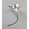 HEITRONIC Recessed spot DL7801, ROUND, GU10 & GU5.3, LED max. 8W, IP20, swiveling, brushed aluminum