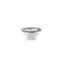 HEITRONIC LED Indbygningsspot DL7002, rund, 38�, 5,5W, 3000K, 400lm, IP44, drejelig, hvid