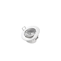 HEITRONIC LED Indbygningsspot DL7002, rund, 38�, 5,5W, 3000K, 400lm, IP44, drejelig, hvid