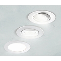 HEITRONIC LED Indbygningsspot DL7002, rund, 38�, 5,5W, 3000K, 400lm, IP44, drejelig, hvid