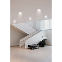 HEITRONIC LED Indbygningsspot DL7002, rund, 38�, 5,5W, 3000K, 400lm, IP44, drejelig, hvid