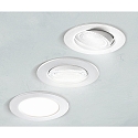 HEITRONIC LED Indbygningsspot DL7002, rund, 38�, 5,5W, 3000K, 400lm, IP44, drejelig, hvid