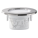 HEITRONIC LED Indbygningsspot DL7002, rund, 100�, 7W, 3000k, 570lm, IP65, fast, hvid
